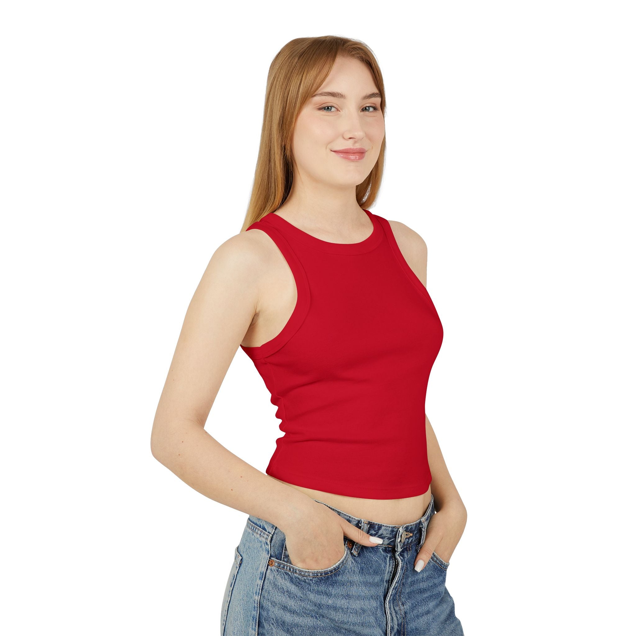 Encourage yourself  In the LORD Racer Tank — "Encourage Yourself" Christian Women's Crop top
